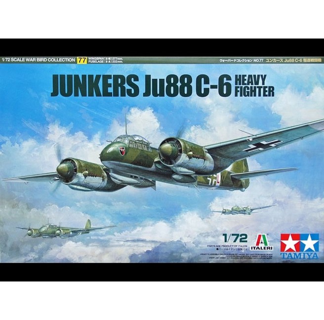 Tamiya 60777 1/72 Junkers Ju88 C-6 Heavy Fighter - foto 1