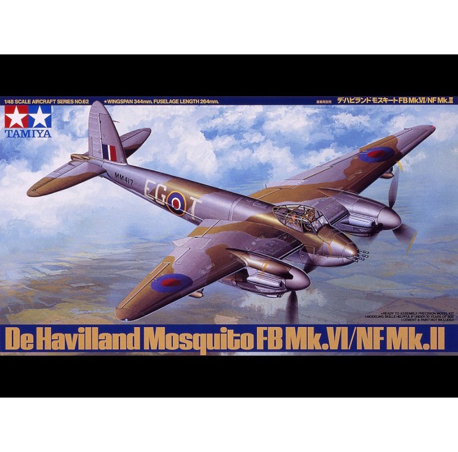 1/48 De Havilland Mosquito FB M.IV/NF Mk.II Tamiya 61062