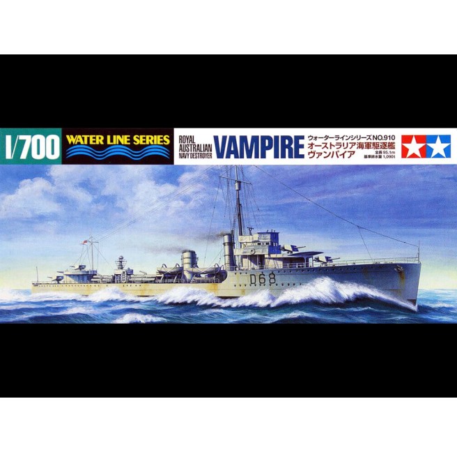 Tamiya 31910 1/700 Royal Australian Navy Destroyer Vampire - foto 1