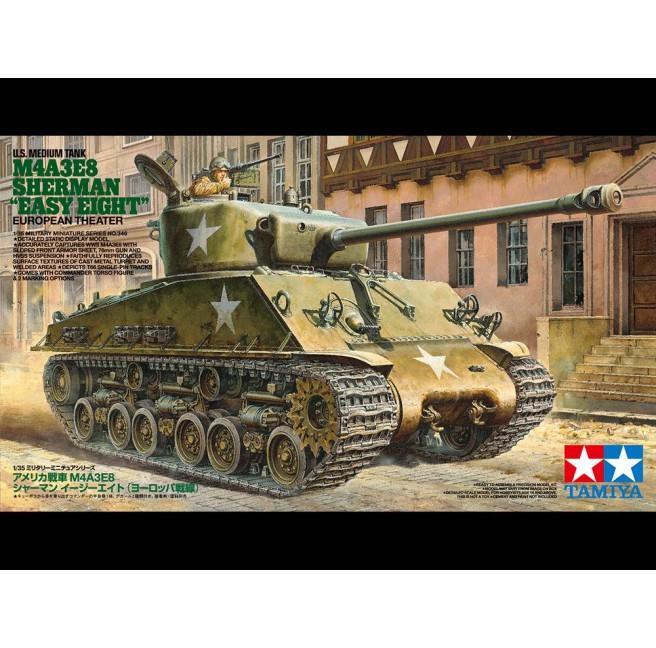 Tamiya 35346 1/35 US Tank M4A3E8 Sherman Easy Eight European Theater - foto 1