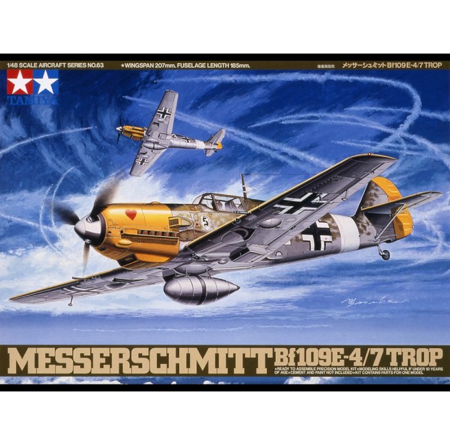 Tamiya 61063 1/48 Messerschmitt Bf109E-4/7 Trop - foto 1
