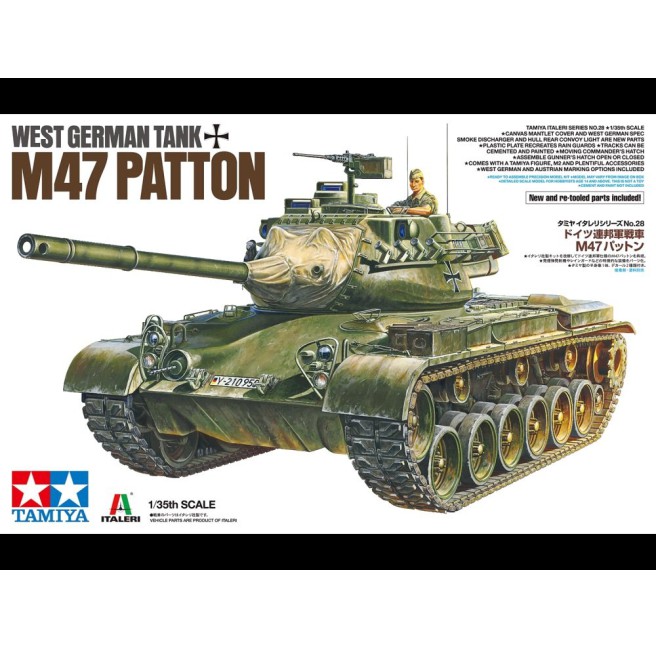M47 Patton Tank Model Kit 1/35 Scale by Tamiya