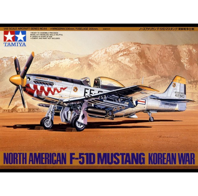 Tamiya 61044 Model samolotu 1/48 P-51D Mustang Korean War - foto 1