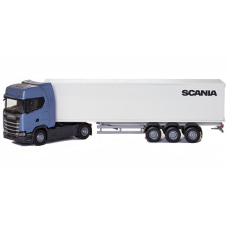 Emek 86004 Scania S410 niebieska z naczepą