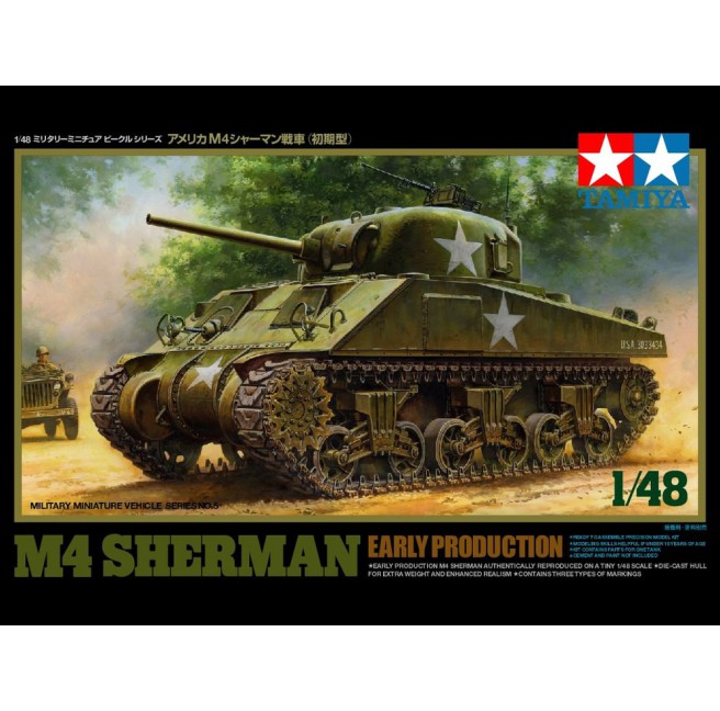 1/48 US Medium Tank M4 Sherman Early Prod. Tamiya 32505