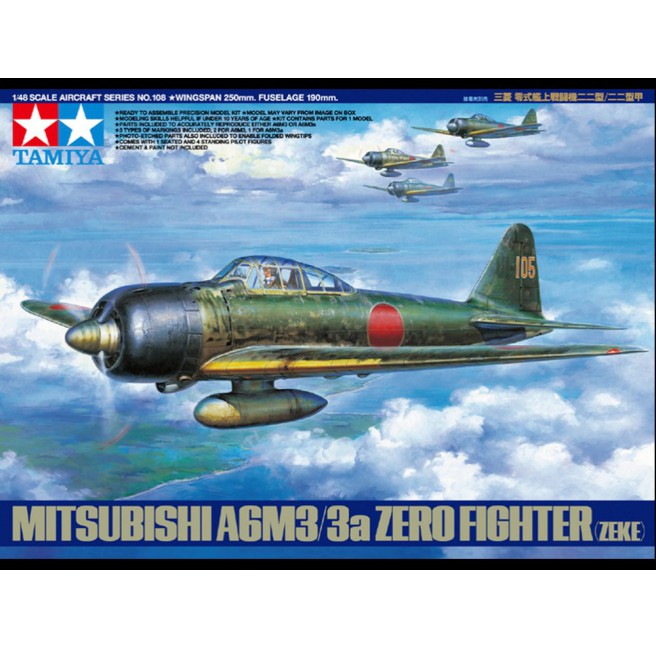 1/48 Mitsubishi A6M3/3a (ZEKE) Tamiya 61108