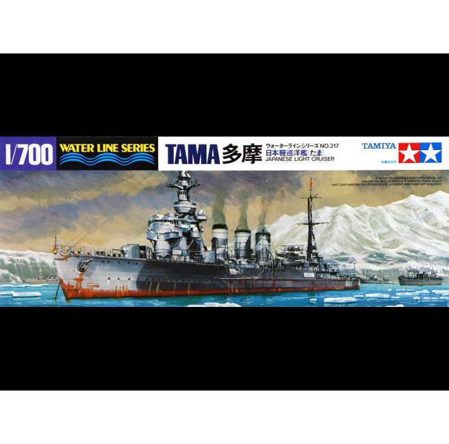Tamiya 31317 1/700 Japanese Navy Light Cruiser Tama - foto 1