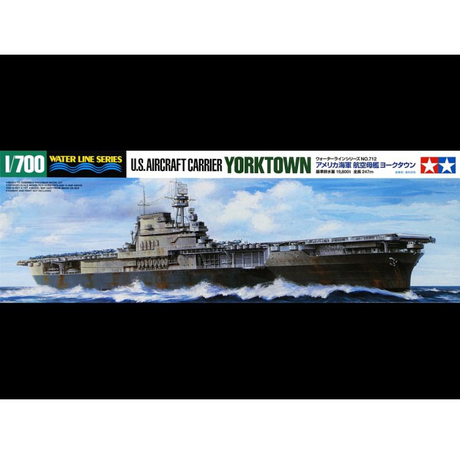 Tamiya 31712 1/700 US Aircraft Carrier Yorktown - foto 1
