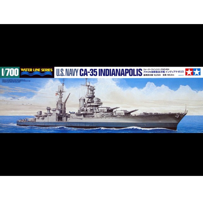 Tamiya 31804 1/700 US Navy CA-35 Indianapolis - foto 1