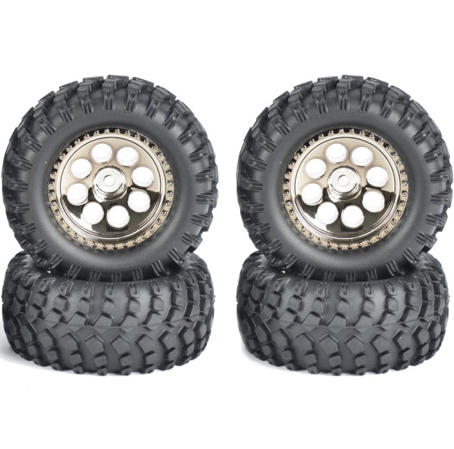 1:10 Scale 4WD Off-Road Wheels for RC Models - Set of 4