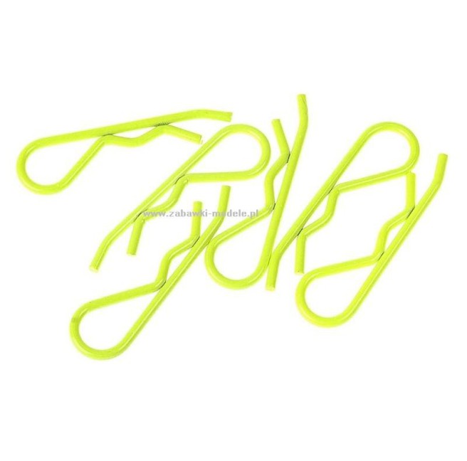 Fluorescent Yellow Body Clips (6-Pack)