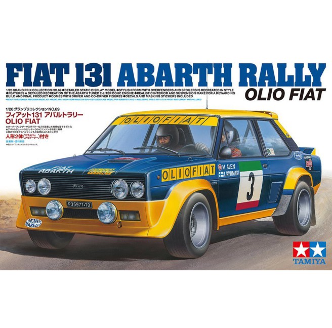 Fiat 131 Abarth Rally Model Kit 1/20 Scale by Tamiya
