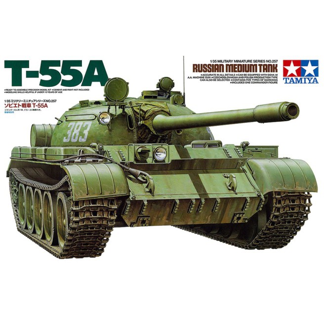 Tamiya 35257 1/35 Russian Medium Tank T-55A - foto 1