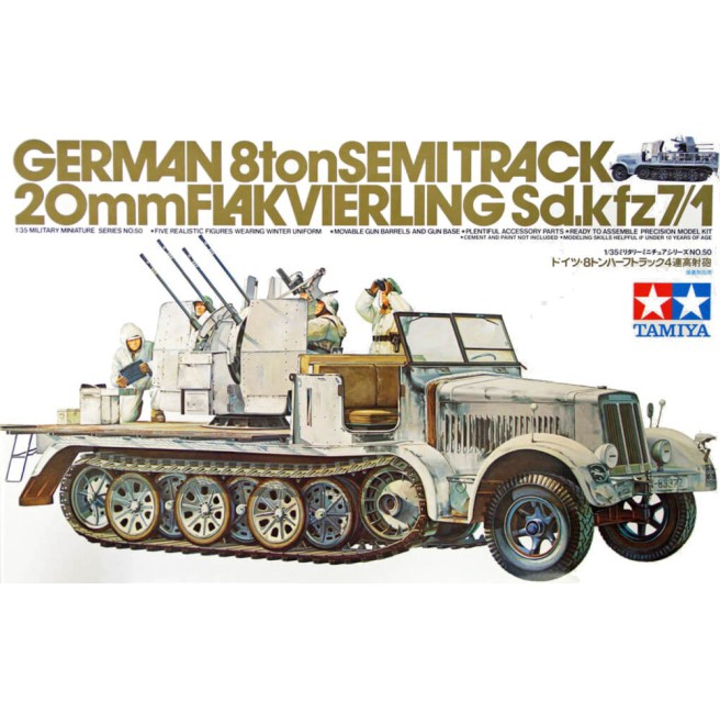 Tamiya 35050 1/35 German 8T Half Track Sdkfz 7/1 - foto 1