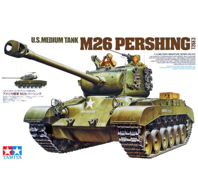Tamiya 35254 1/35 US Med Tank M26 Pershing - foto 1