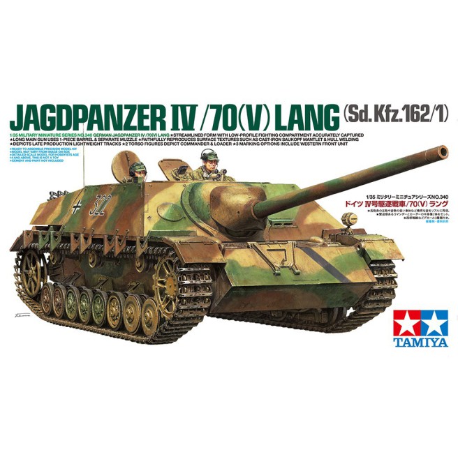 Tamiya 35340 1/35 German Jagdpanzer IV/70(V) Lang - foto 1