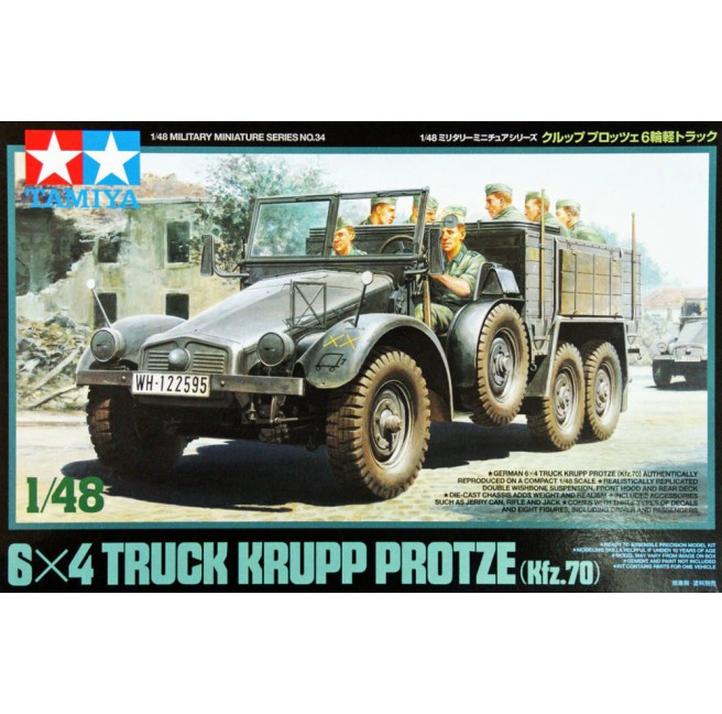 Tamiya 32534 1/48 German 6x4 Truck Krupp Protze - foto 1