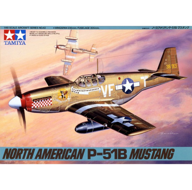 Tamiya 61042 1/48 North American P-51B Mustang - foto 1