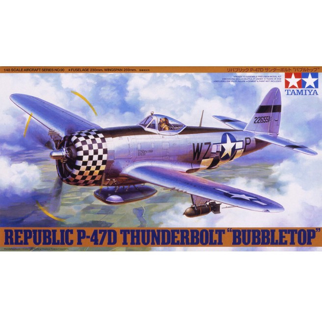 Tamiya 61090 1/48 Republic P-47D Thunderbolt Bubbletop - foto 1