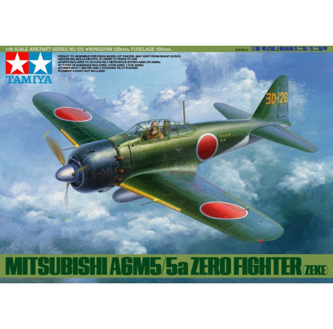Tamiya 61103 1/48 Mitsubishi A6M5/5a Zero Fighter - foto 1