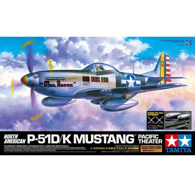 Tamiya 60323 1/32 North American P-51D/K Mustang Pacific Theater - foto 1