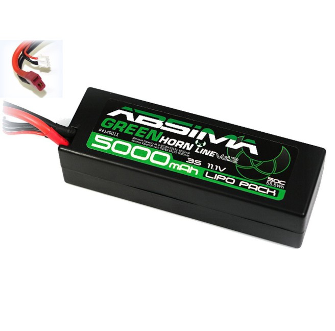 Akumulator 11,1V/5000mAh Li-Po 50C T-Plug | Absima 4100011 - foto 1