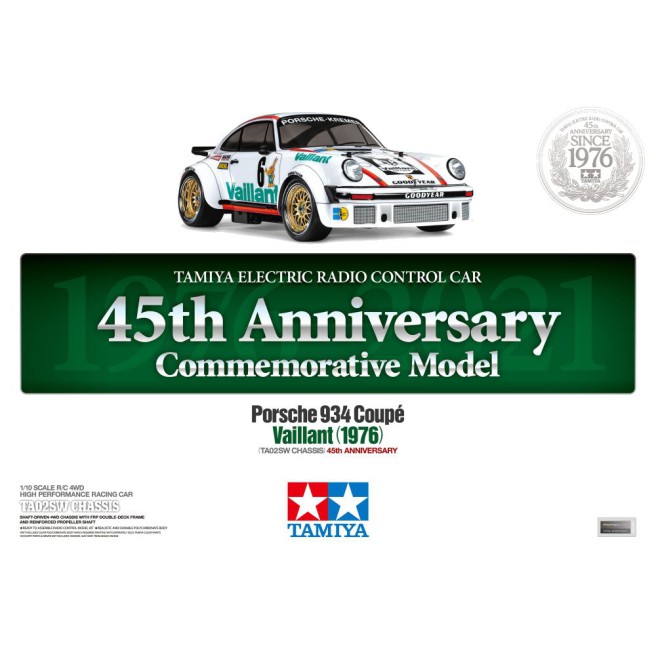 Zdalnie sterowany Porsche 934 Vaillant TA-02SW Tamiya 47477
