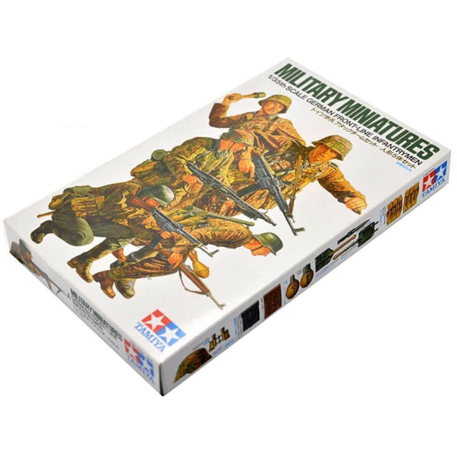 Maquette Tamiya échelle 1/35 kit 35196, fantassins allemands de première ligne. 4950344996759