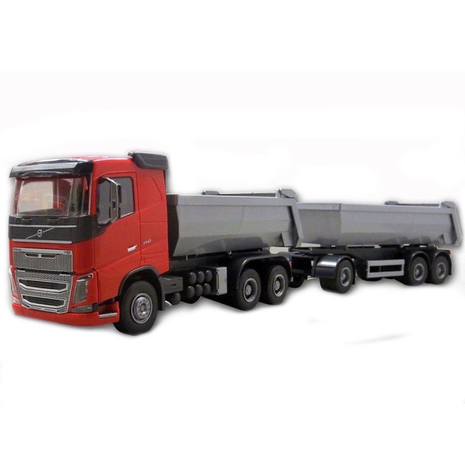 Emek 20355 Volvo FH16 Dump Truck with Trailer Red