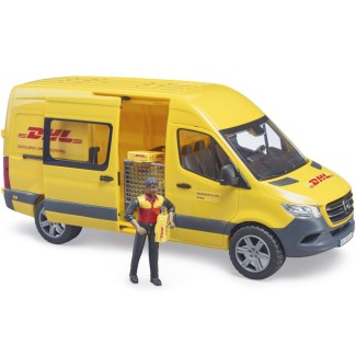 Bruder 02671 | Zabawka Auto MB Sprinter DHL z figurką