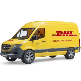 Bruder 02671 | Zabawka Auto MB Sprinter DHL z figurką