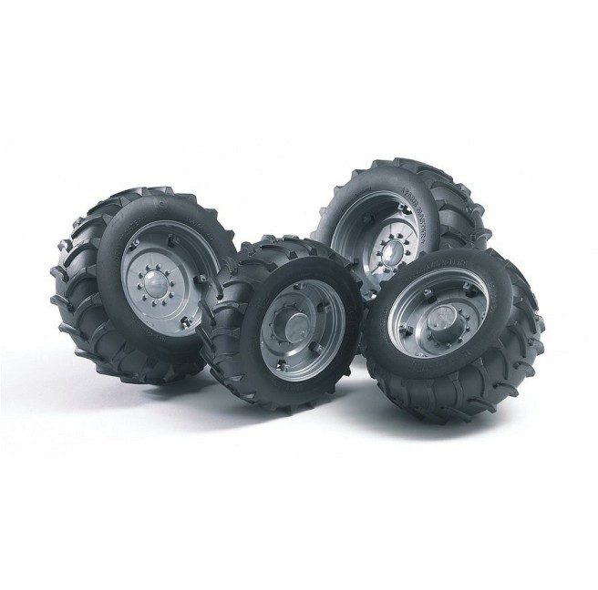 Silver Wheels for Bruder 2000 Series Tractors