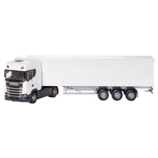 Emek 86002 Scania S410 biała z naczepą