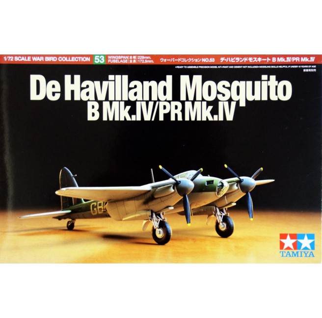 Tamiya 60753 1/72 De Havilland Mosquito B Mk.IV/PR Mk.IV - foto 1