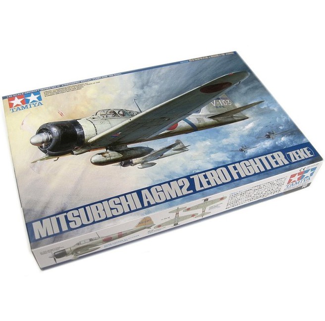 thumbnail image 2 of Scale Model 1/32 Airplane MITSUBISHI A6M2B ZERO FIGHTER MODEL 21 Zeke Tamija 60317 2 of 14