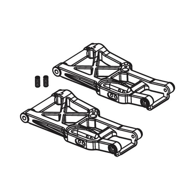 Rear Lower Arms for Mamba RC Model by Absima 1710061