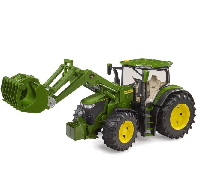 Bruder 03151 | Zabawka Traktor John Deere 7R 350 z ładowaczem