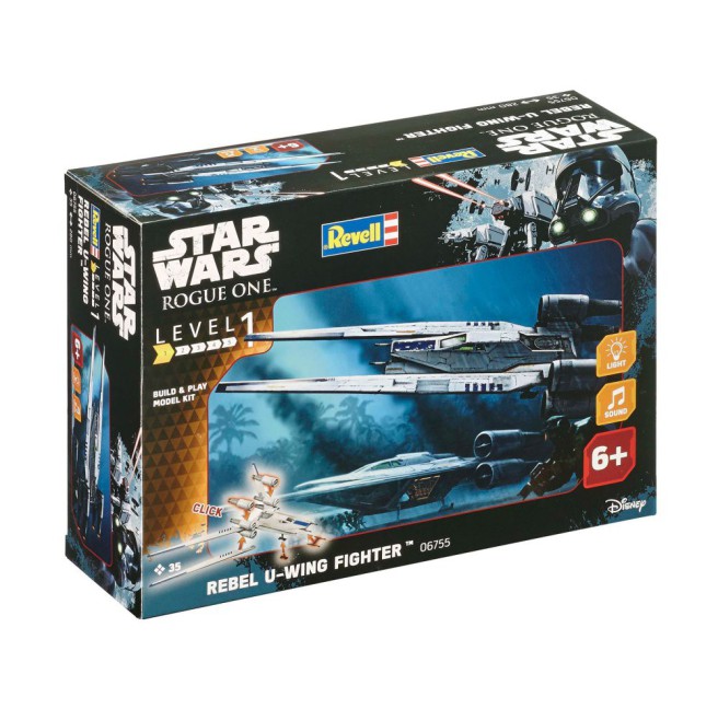 Rebel U-Wing Fighter Model Kit with Light and Sound Effects