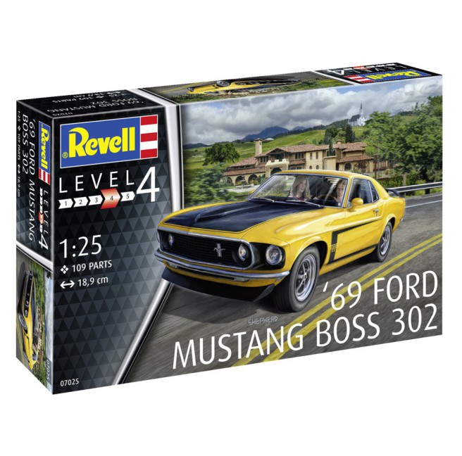 1/25 Model samochodu do sklejania Ford Mustang 69 Boss 302 | Revell 07025