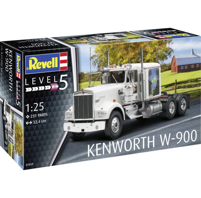 Kenworth W-900 Model Kit 1:25 Scale | Revell 07659