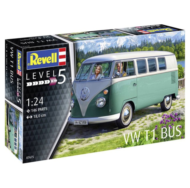 Volkswagen T1 Bus Model Kit 1/24 Scale by Revell