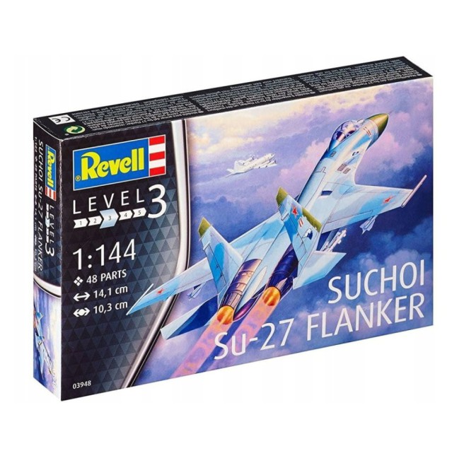 Revell 03948 Suchoi Su-27 Flanker Model Kit 1:144 Scale