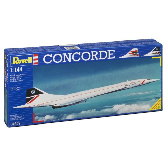 Revell 04257 Modellbausatz Flugzeug Concorde British Airways, 1:144 Maßstab
