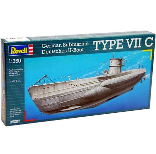 U-Boot Type VII C Modellbausatz 1:350 von Revell 05093