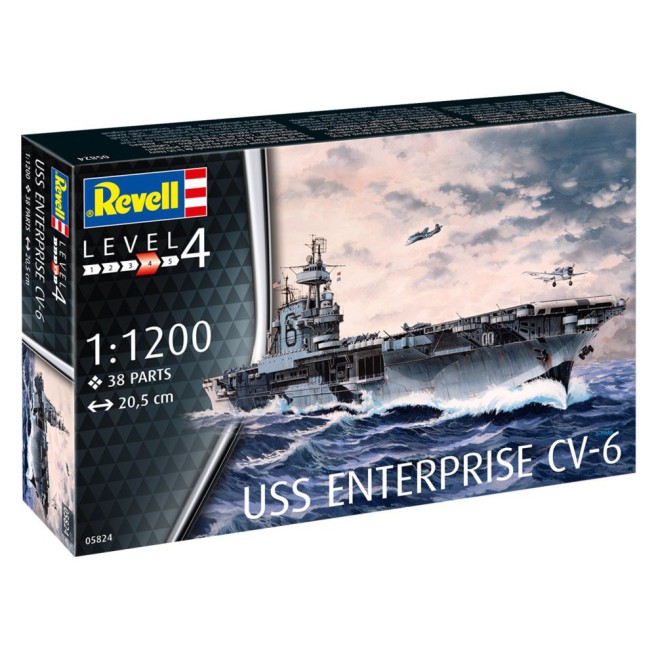 USS Enterprise CV-6 Model Kit 1:1200 by Revell
