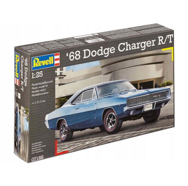 1/25 Samochód do sklejania 1968 Dodge Charger R/T | Revell 07188