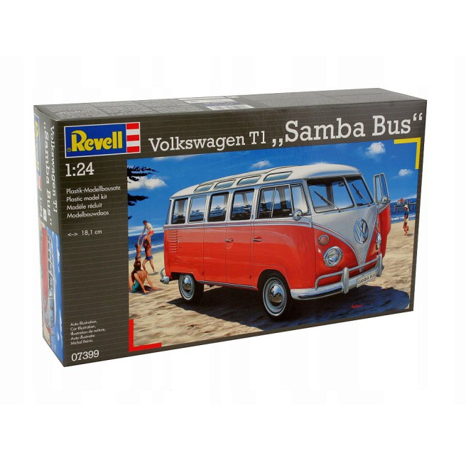1/24 Samochód do sklejania VW T1 Samba Bus | Revell 07399