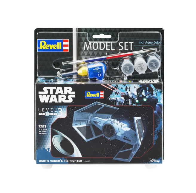 Darth Vader's TIE Fighter Model Kit with Paints and Tools