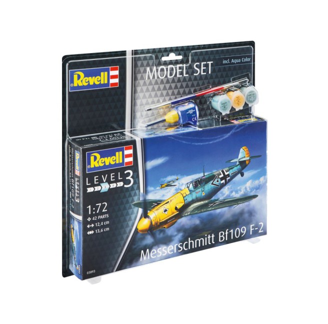 Messerschmitt BF109 F-2 1:72 Scale Model Kit with Paints and Tools