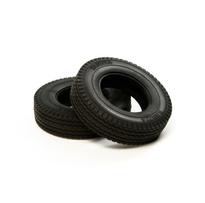 22mm Hard RC Tractor Truck Tires - Pack of 2
